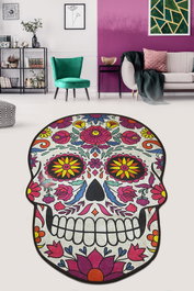 Mijölnir Skull Djt Alfombrilla de baño Multicolor 80 x 120 cm